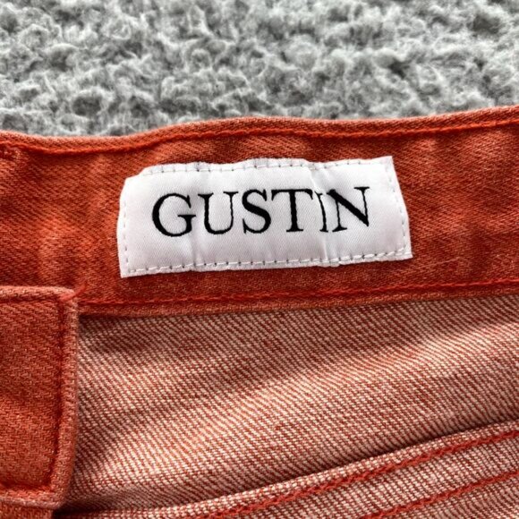 Gustin Selvedge Jeans Men's 28 x 32* Orange Slim California Raw Button Fly Denim - Picture 8 of 13